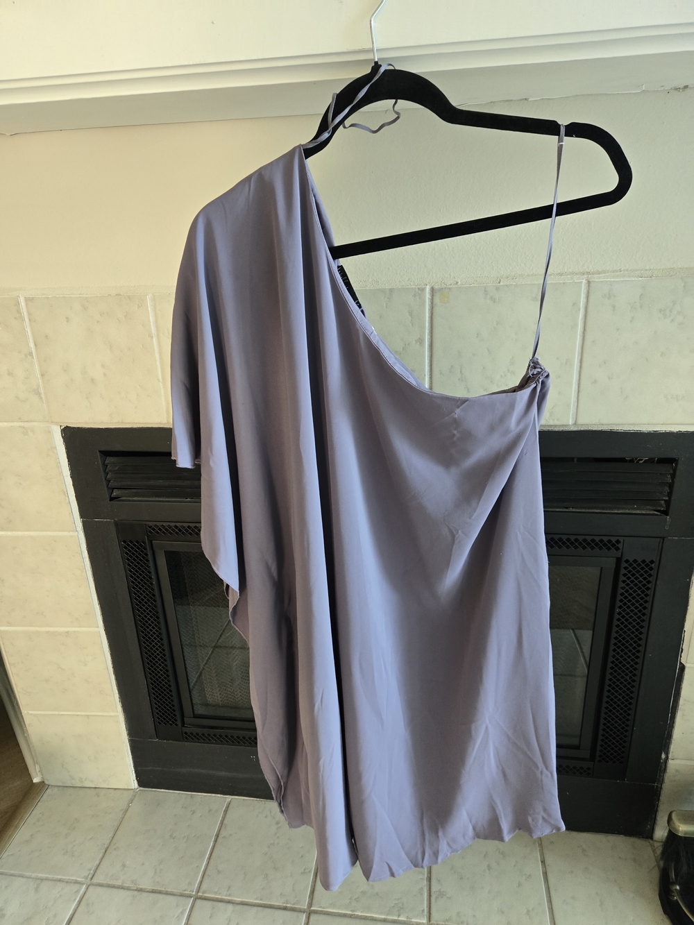 Wishlist One-Shoulder Dress in Dusty Lavender